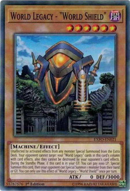 World Legacy - "World Shield" - Extreme Force YuGiOh trading card