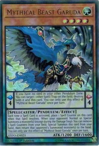 Mythical Beast Garuda - Extreme Force (EXFO) #EXFO-EN023 - Ultra Rare YuGiOh Trading Card