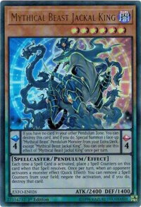Mythical Beast Jackal King - Extreme Force (EXFO) #EXFO-EN026 - Ultra Rare YuGiOh Trading Card