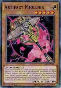 Artifact Mjollnir - Extreme Force (EXFO) #EXFO-EN028 - Common / Short Print YuGiOh Trading Card