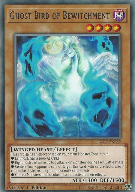 Ghost Bird of Bewitchment - Extreme Force YuGiOh trading card