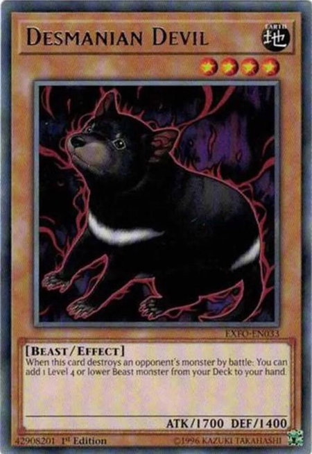 Desmanian Devil trading card from Extreme Force Desmanian Devil - Extreme Force YuGiOh trading card