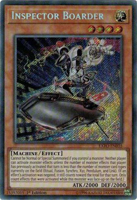 Inspector Boarder - Extreme Force YuGiOh trading card
