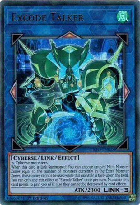 Excode Talker trading card from Extreme Force Excode Talker - Extreme Force YuGiOh trading card