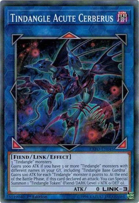 Tindangle Acute Cerberus - Extreme Force YuGiOh trading card