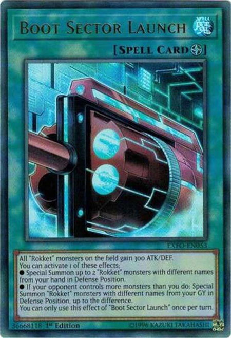 Boot Sector Launch trading card from Extreme Force Boot Sector Launch - Extreme Force YuGiOh trading card