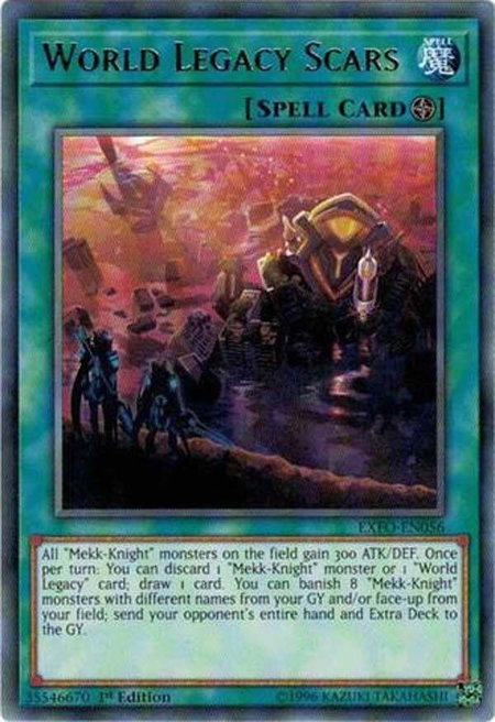 World Legacy Scars trading card from Extreme Force World Legacy Scars - Extreme Force YuGiOh trading card