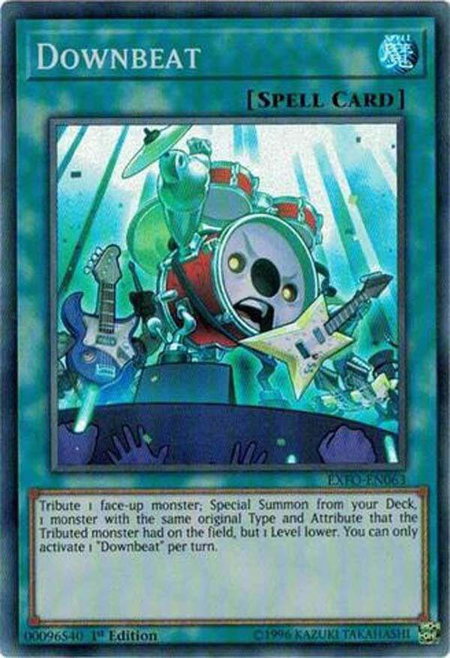 Downbeat trading card from Extreme Force Downbeat - Extreme Force YuGiOh trading card