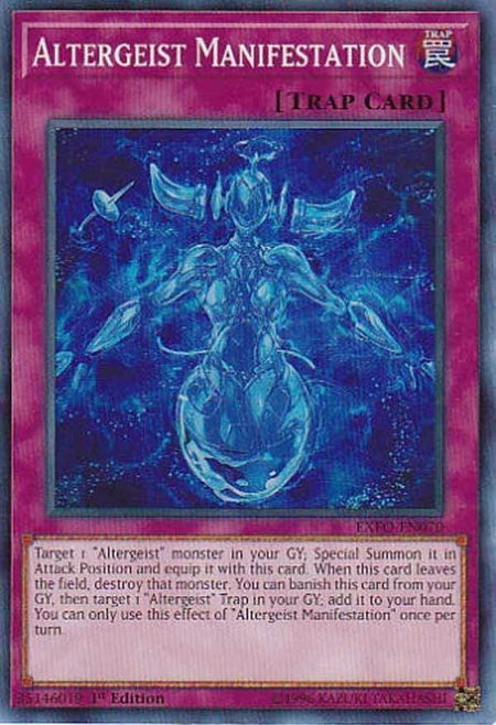 Altergeist Manifestation - Extreme Force YuGiOh trading card