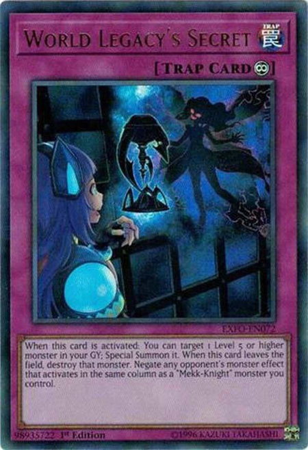 World Legacy's Secret - Extreme Force YuGiOh trading card