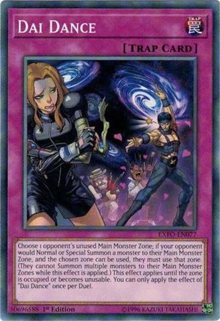 Dai Dance trading card from Extreme Force Dai Dance - Extreme Force YuGiOh trading card