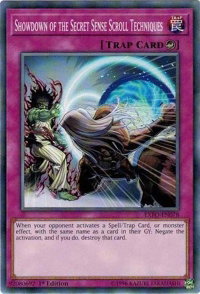 Showdown of the Secret Sense Scroll Techniques - Extreme Force (EXFO) #EXFO-EN078 - Common / Short Print YuGiOh Trading Card