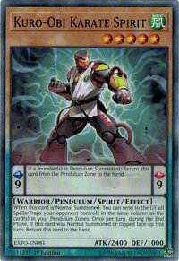 Kuro-Obi Karate Spirit - Extreme Force (EXFO) #EXFO-EN081 - Common / Short Print YuGiOh Trading Card