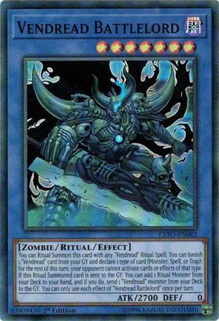 Vendread Battlelord - Extreme Force YuGiOh trading card