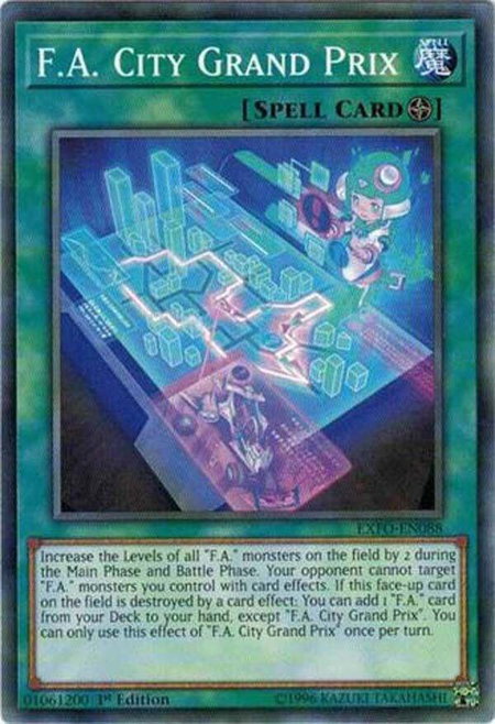 F.A. City Grand Prix trading card from Extreme Force F.A. City Grand Prix - Extreme Force YuGiOh trading card