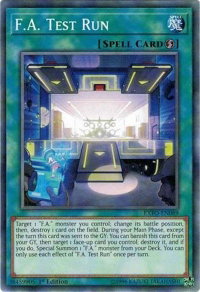 F.A. Test Run - Extreme Force (EXFO) #EXFO-EN089 - Common / Short Print YuGiOh Trading Card