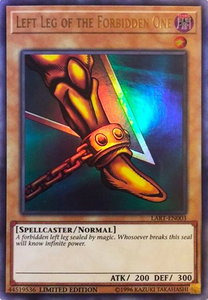 Left Leg of the Forbidden One - The Lost Art Promotion (LART) #LART-EN003 - Ultra Rare YuGiOh Trading Card