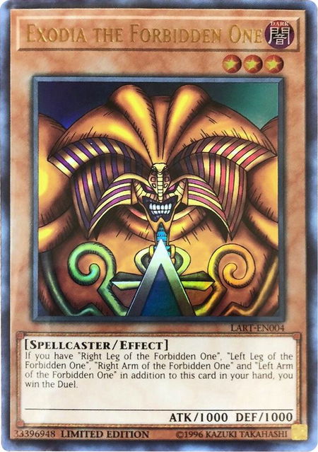 Exodia the Forbidden One - The Lost Art Promotion YuGiOh trading card