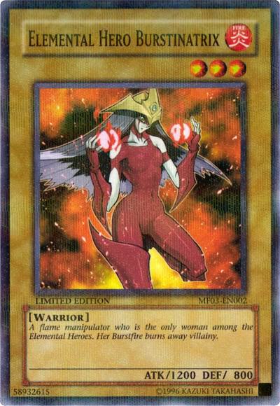 Elemental HERO Burstinatrix - Mattel Action Figure Promos: Series 3 YuGiOh trading card