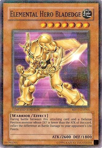 Elemental HERO Bladedge - Mattel Action Figure Promos: Series 3 YuGiOh trading card