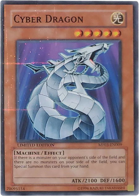 Cyber Dragon - Mattel Action Figure Promos: Series 3 YuGiOh trading card