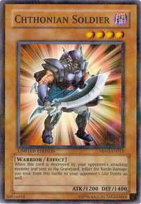 Chthonian Soldier - Mattel Action Figure Promos: Series 3 (MF03) #MF03-EN011 - Rare YuGiOh Trading Card