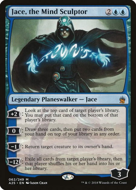 Jace, the Mind Sculptor - Masters 25 Magic: The Gathering trading card