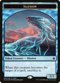 Illusion // Saproling Double-Sided Token - FNM Promos (FNM) #3 - Promo Magic: The Gathering Trading Card