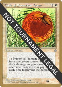 Circle of Protection: Green - 1996 Bertrand Lestree (ICE) (SB) - World Championship Decks (WCD) #bl14sb - Special Magic: The Gathering Trading Card