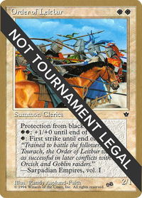 Order of Leitbur (Group) - 1996 Bertrand Lestree (FEM) (SB) - World Championship Decks (WCD) #bl16csb - Special Magic: The Gathering Trading Card