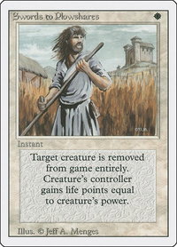 Swords to Plowshares - Revised Edition (3ED) #41 - Uncommon Magic: The Gathering Trading Card
