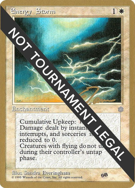 Energy Storm - 1996 Eric Tam (ICE) (SB) - World Championship Decks Magic: The Gathering trading card