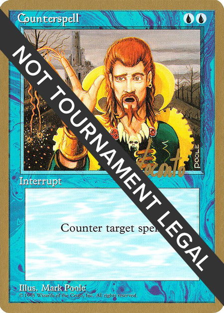 Counterspell - 1996 Michael Loconto (4ED) - World Championship Decks Magic: The Gathering trading card