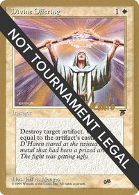 Divine Offering - 1996 Michael Loconto (LEG) (SB) - World Championship Decks (WCD) #ml6sb - Special Magic: The Gathering Trading Card
