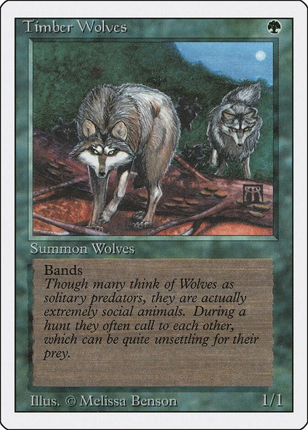 Timber Wolves - Revised Edition Magic: The Gathering trading card