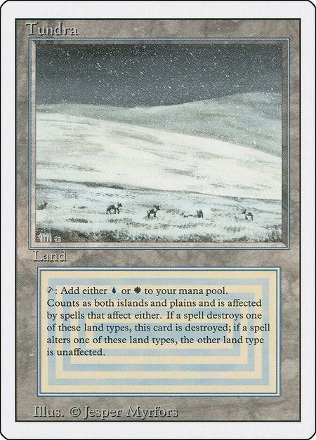 Tundra - Revised Edition Magic: The Gathering trading card