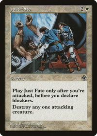Just Fate - Portal Second Age (P02) #17 - Rare Magic: The Gathering Trading Card
