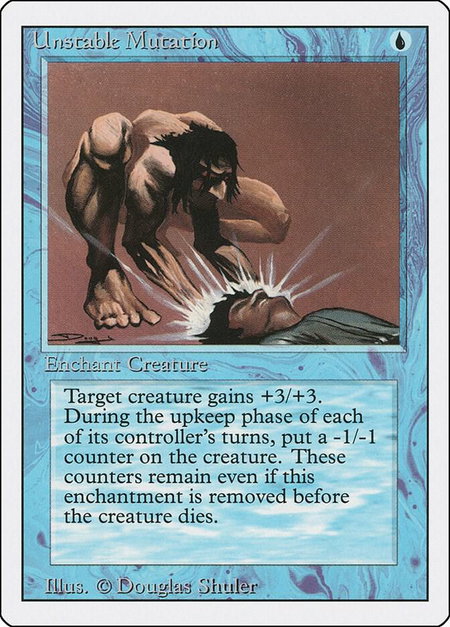 Unstable Mutation - Revised Edition Magic: The Gathering trading card