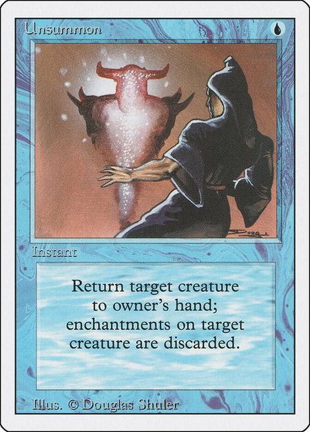 Unsummon - Revised Edition Magic: The Gathering trading card