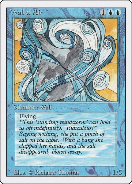 Wall of Air - Revised Edition Magic: The Gathering trading card