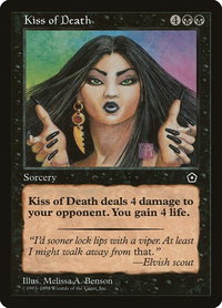 Kiss of Death - Portal Second Age (P02) #76 - Uncommon Magic: The Gathering Trading Card