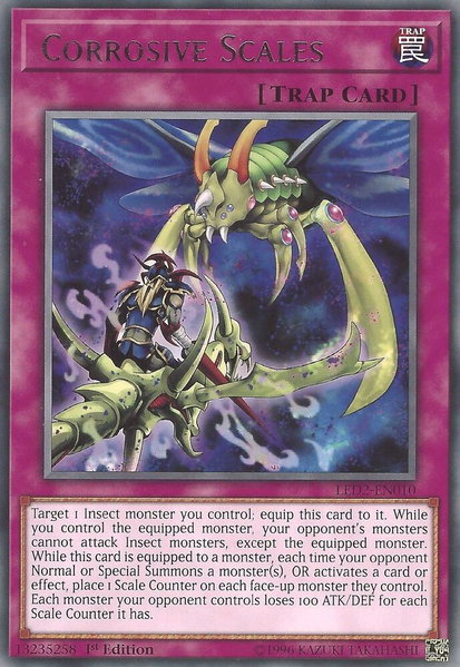 Corrosive Scales trading card from Legendary Duelists: Ancient Millennium Corrosive Scales - Legendary Duelists: Ancient Millennium YuGiOh trading card