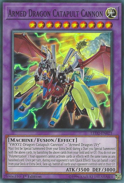 Armed Dragon Catapult Cannon - Legendary Duelists: Ancient Millennium YuGiOh trading card