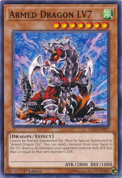 Armed Dragon LV7 - Legendary Duelists: Ancient Millennium YuGiOh trading card