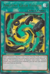 Ancient Gear Fusion - Legendary Duelists: Ancient Millennium (LDAM) #LED2-EN032 - Ultra Rare YuGiOh Trading Card