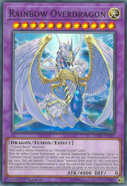 Rainbow Overdragon - Legendary Duelists: Ancient Millennium YuGiOh trading card