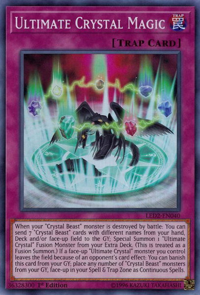 Ultimate Crystal Magic trading card from Legendary Duelists: Ancient Millennium Ultimate Crystal Magic - Legendary Duelists: Ancient Millennium YuGiOh trading card