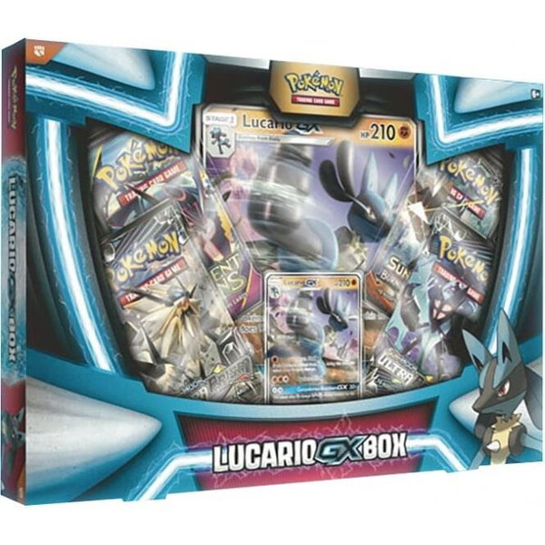 Lucario GX Box trading card from SM - Ultra Prism Lucario GX Box - SM - Ultra Prism Pokémon trading card