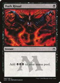Dark Ritual - Masters 25 (A25) #82 - Common Magic: The Gathering Trading Card