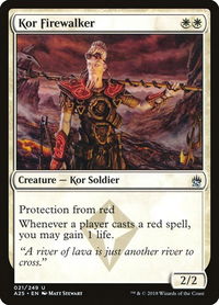 Kor Firewalker - Masters 25 (A25) #21 - Uncommon Magic: The Gathering Trading Card